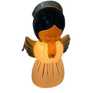 Grand Ventures 18” Tall African American Angel Blow Mold Christmas 1999 Vtg New